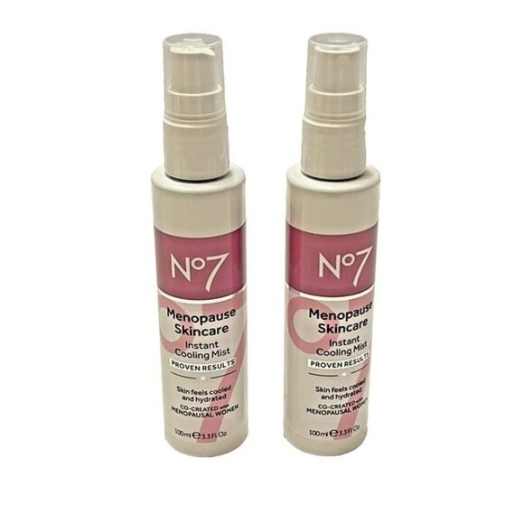 No7 Menopause Skincare Instant Cooling Hydrating Mist Hot Flash Relief Set 100ml - Picture 1 of 4